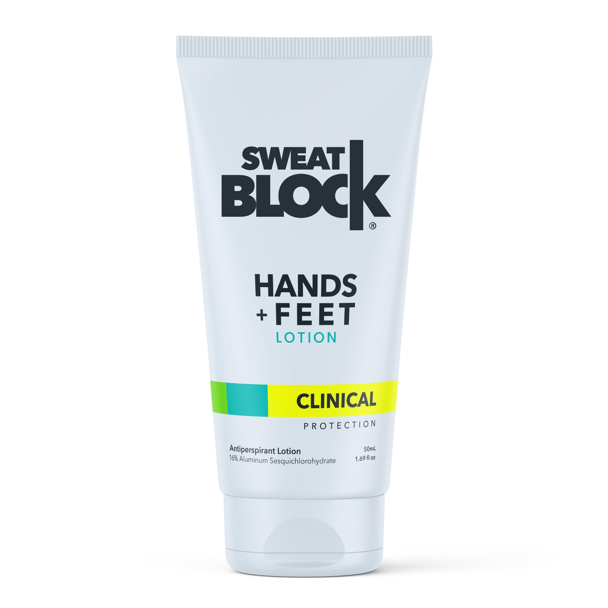 SweatBlock mains format voyage, lotion antiperspirante, contrôle discret de la transpiration