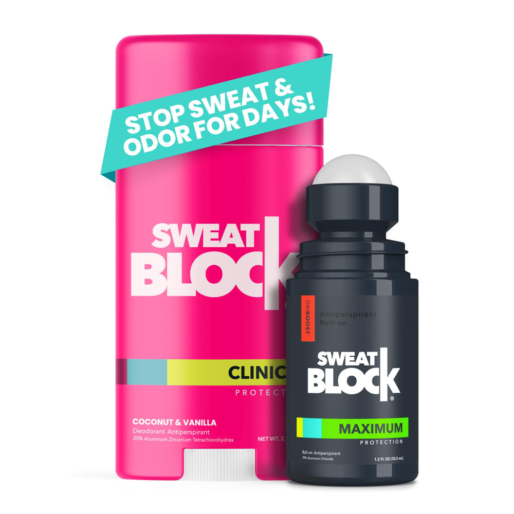 SweatBlock Roll-On Nuit – anti-transpirant nocturne, réduction potentielle de la transpiration.
