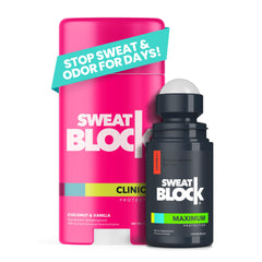 SweatBlock Roll-On Nuit – anti-transpirant nocturne, réduction potentielle de la transpiration.