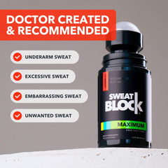 SweatBlock sans parfum, idéal pour peaux sensibles.