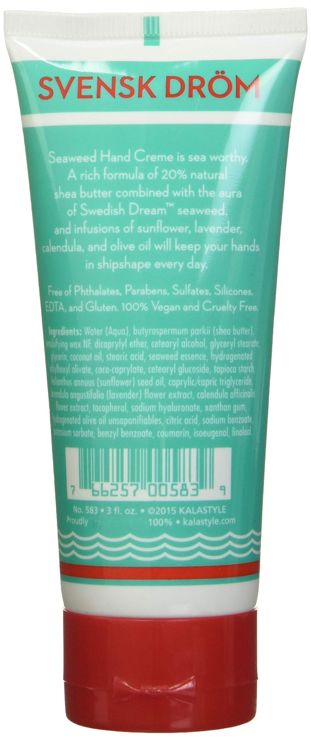 Texture légère et non grasse de Swedish Dream Crème Mains Algues.