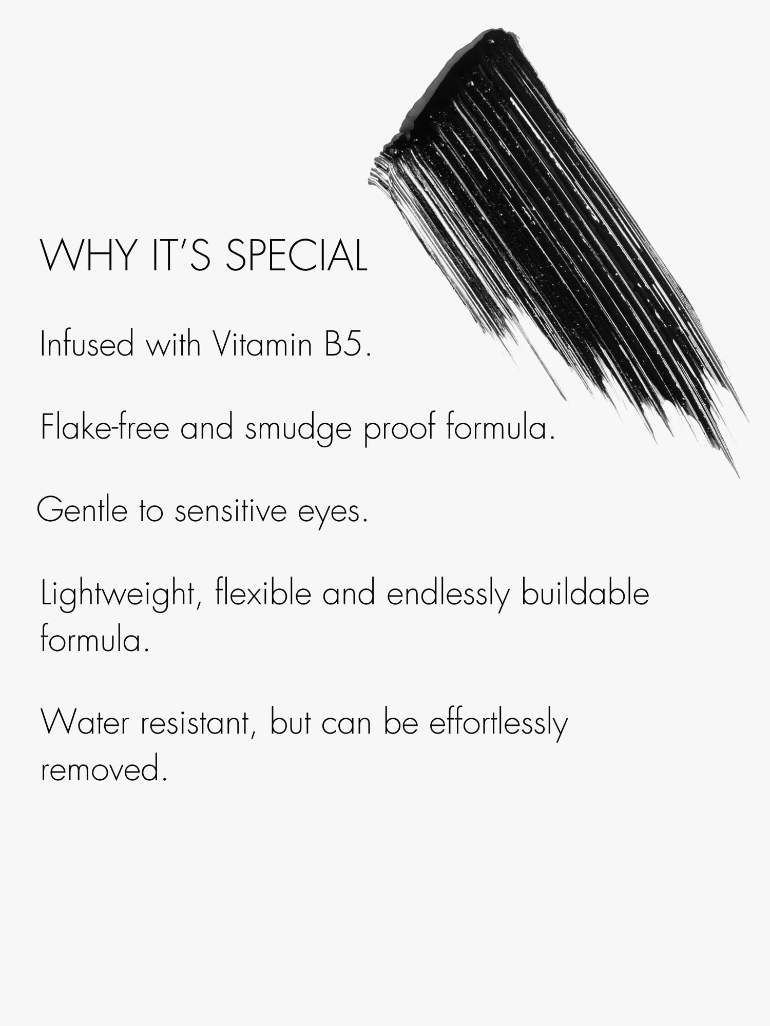 SWEED Cloud Mascara – séparation des cils pour un effet fan lifté.