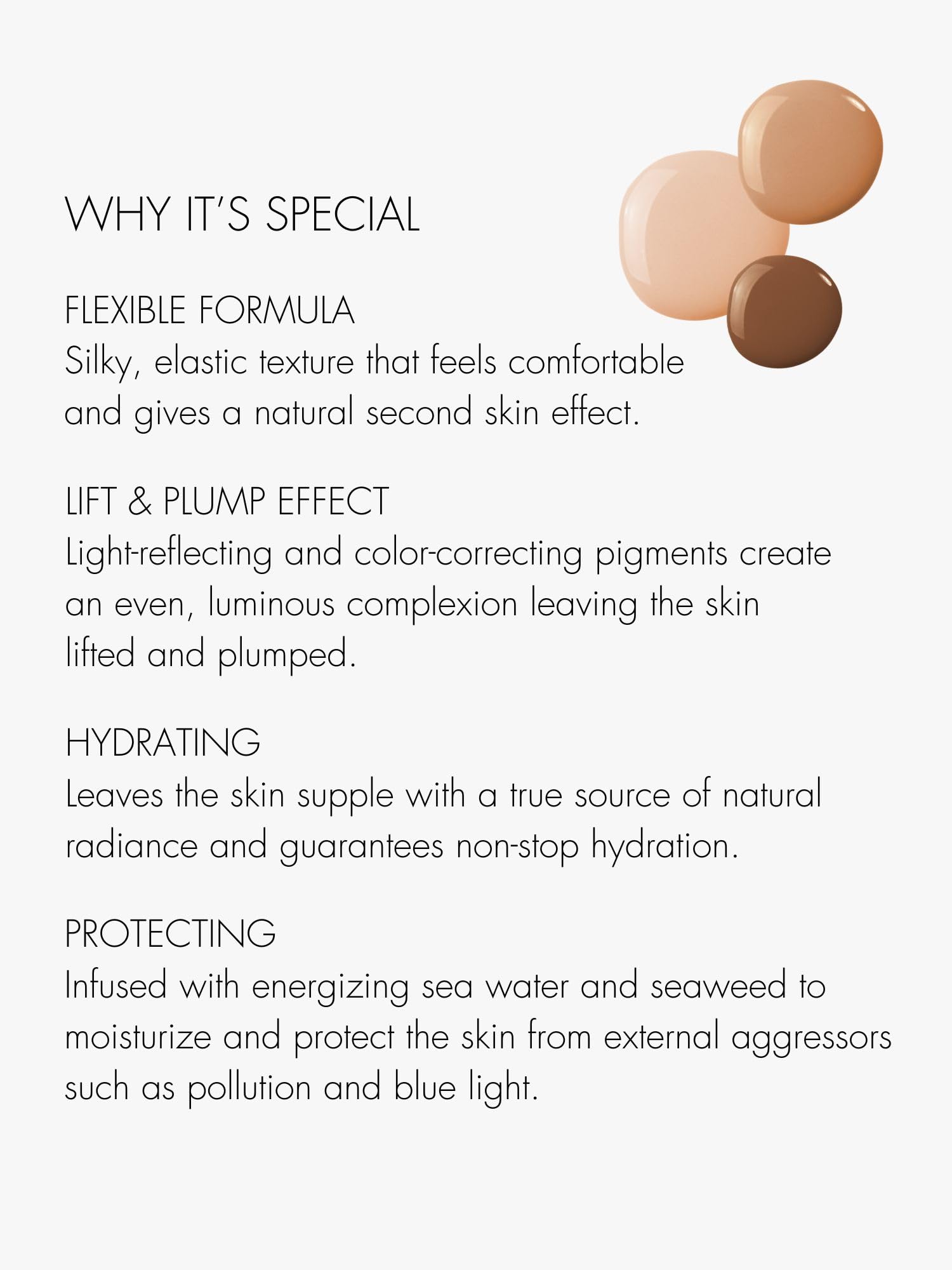 Hydratation continue offerte par Sweed Glass Skin pour une peau confortable.