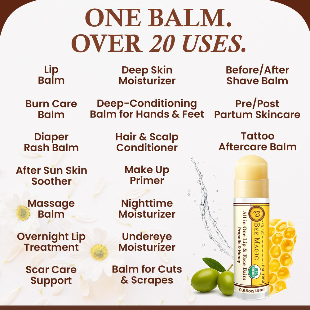 Sweet Bee Naturals pack-deux-baumes, routine hydratante complète.