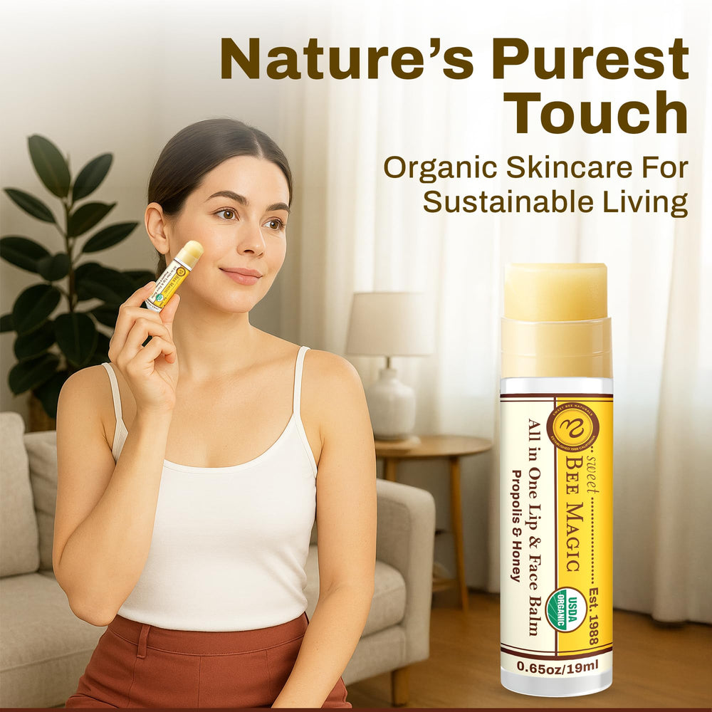 Sweet Bee Naturals protection-quotidienne, soin lèvres et peau doux pour tous âges.