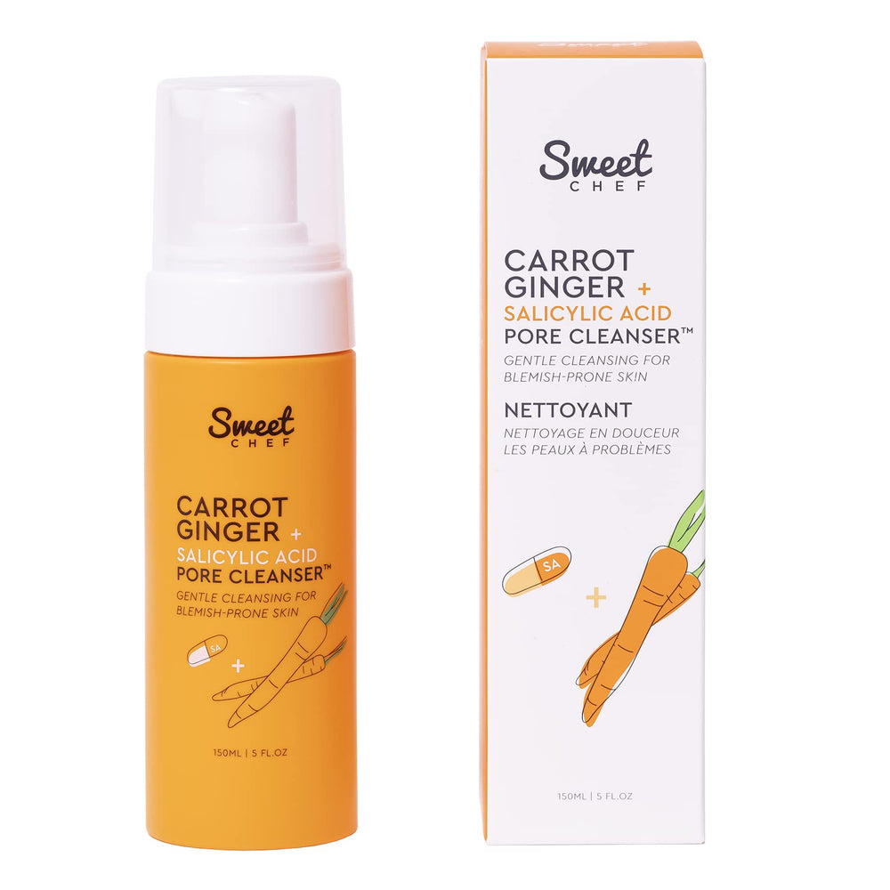 Sweet Chef Carotte Gingembre – mousse nettoyante pour pores propres et teint net