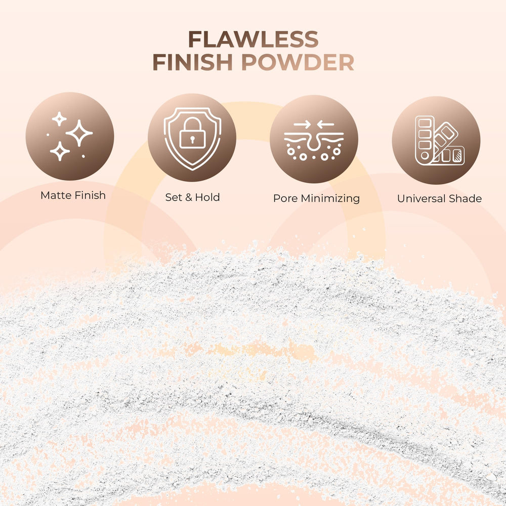 Poudre finissante matifiante Sweet Face Minerals fixe le teint durablement.