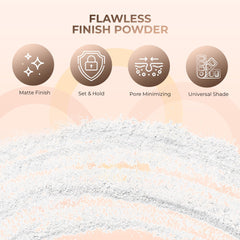 Poudre finissante matifiante Sweet Face Minerals fixe le teint durablement.