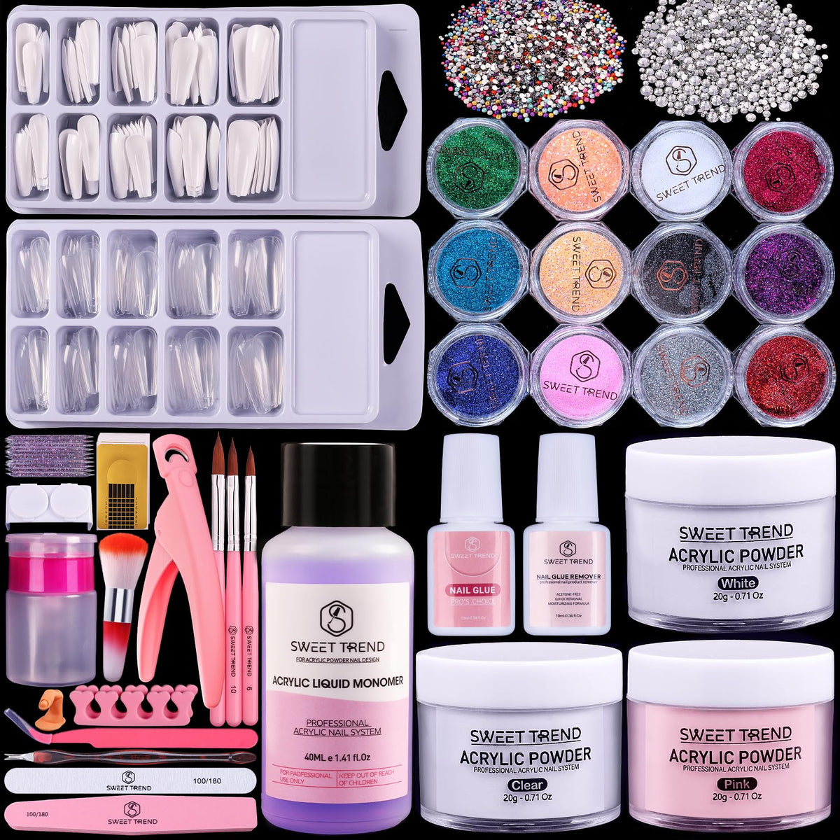 Sweet Trend Beginners Nail Kit cover image showing all-in-one home manicure setup