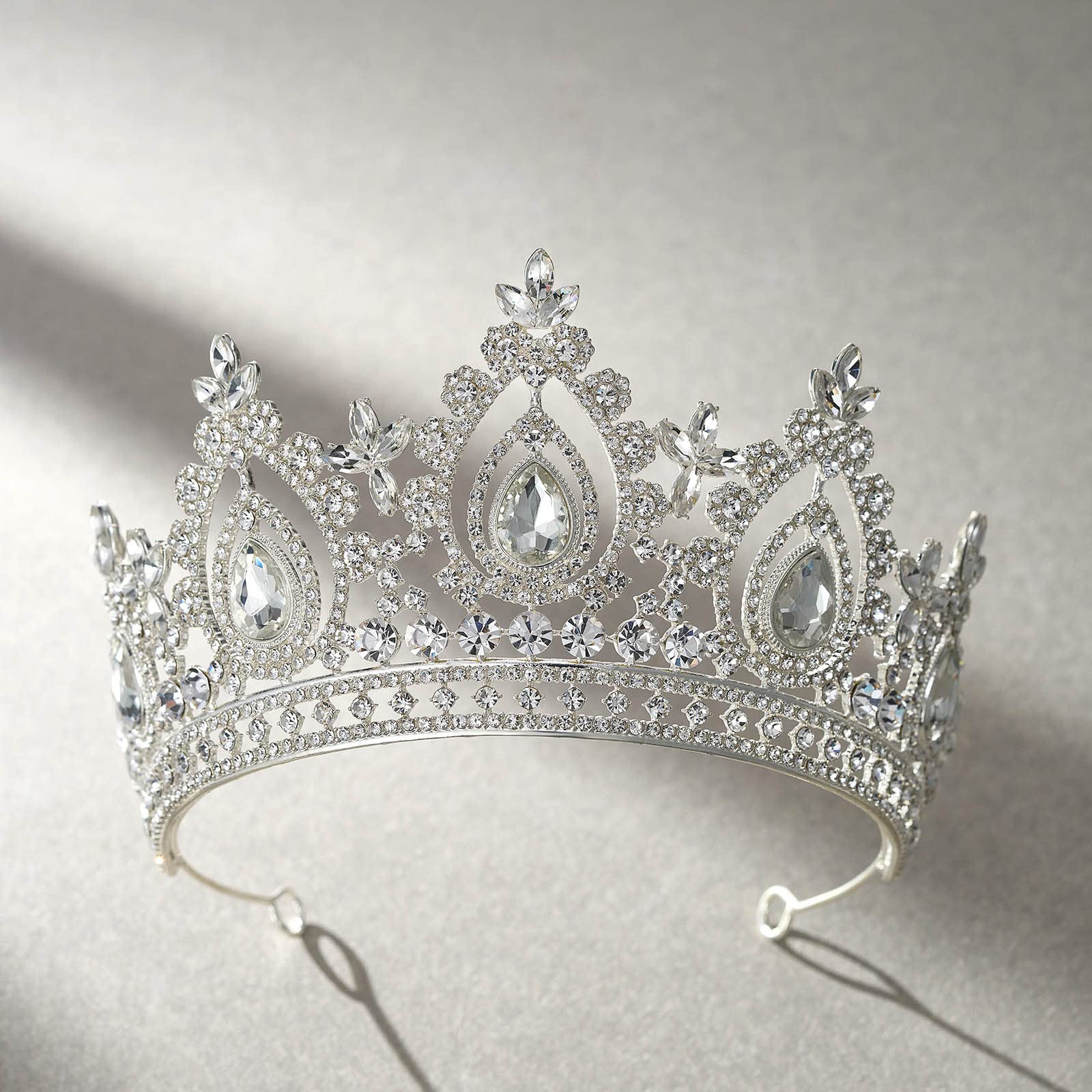 Couronne SWEETV avec boucles à épingle et sécurité renforcée
