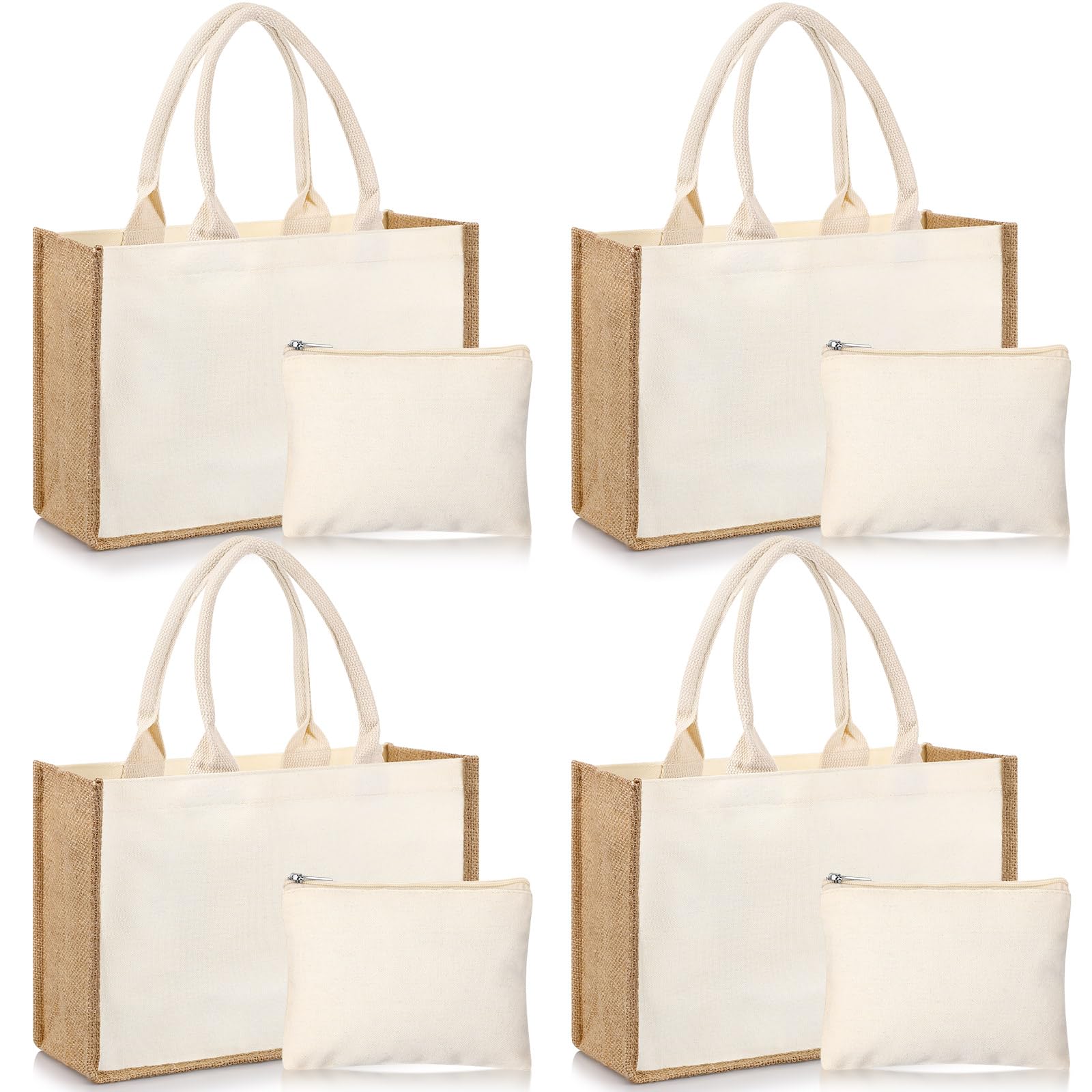 Sweetude ensemble sacs jute beige – espace généreux pour vos essentiels.