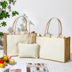 Sweetude pochette canvas beige – rangement zippé pour vos produits beauté.