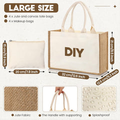 Sweetude tote jute base renforcée – supporte les objets lourds.
