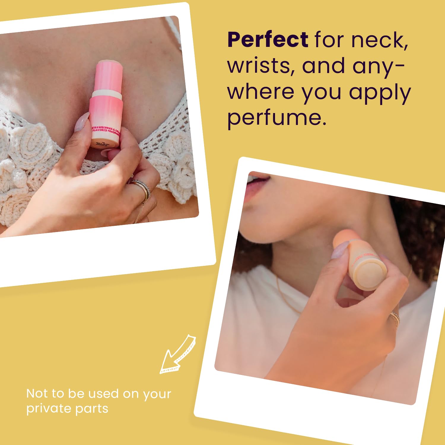 Compact travel case keeps fragrance discreet and portable for everyday use.