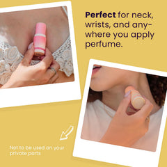 Compact travel case keeps fragrance discreet and portable for everyday use.