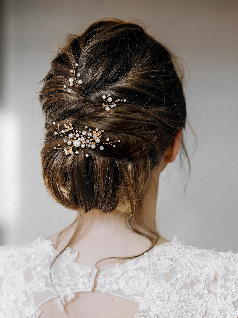 SWEETV barrette-coiffure: cristaux et perles pour maintien discret.