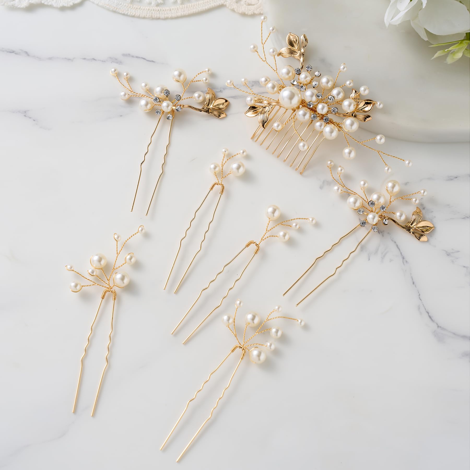 SWEETV ensemble-coiffure mariée: options polyvalentes pour jour J.