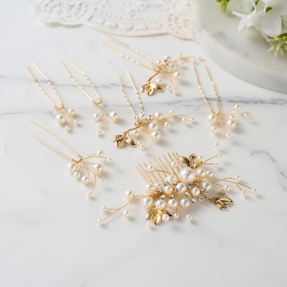 SWEETV epingle-cheveux: cristaux et perles pour brillance durable.