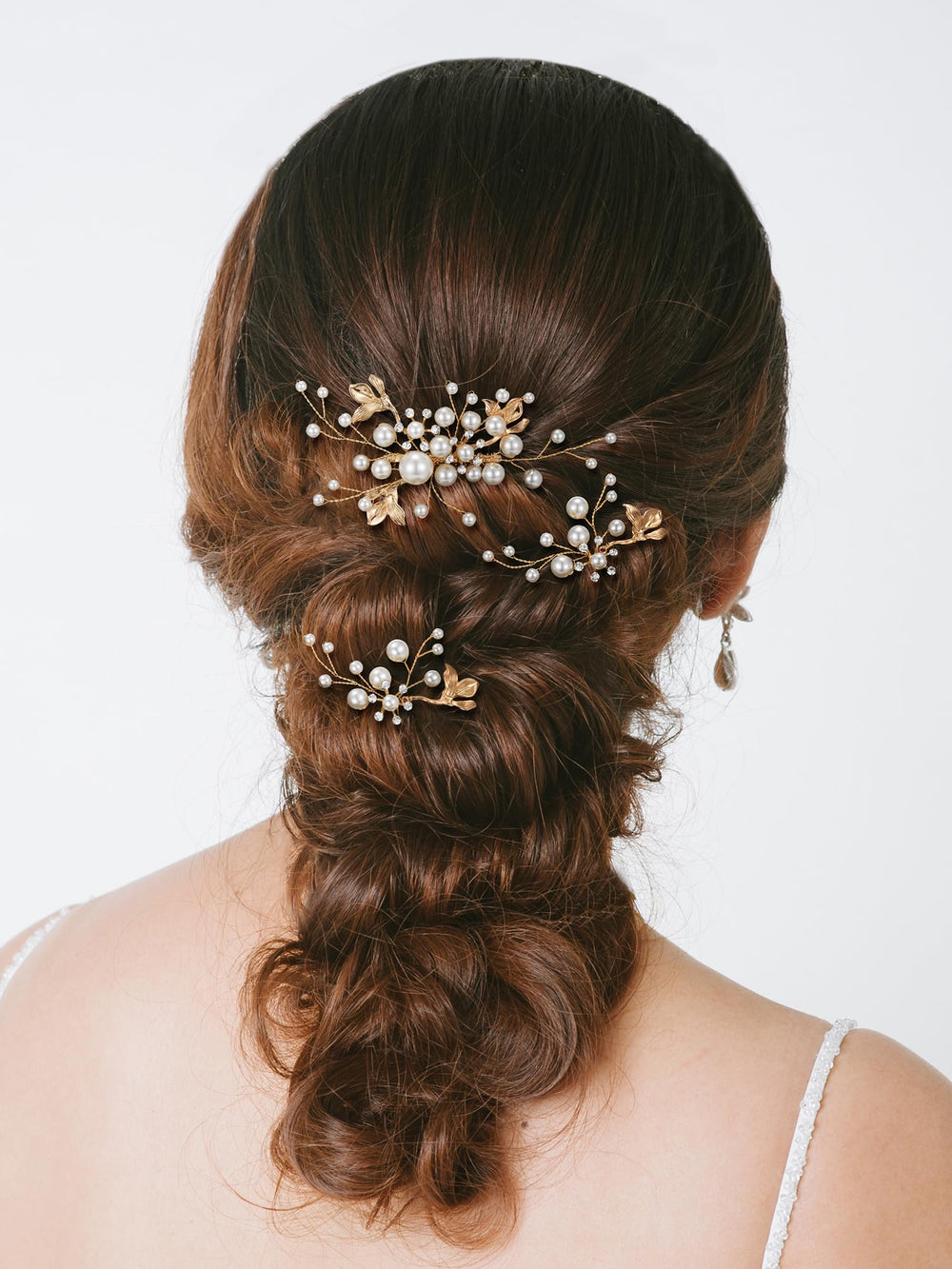 SWEETV peigne-coiffure mariée: cristaux et perles pour un style raffiné.