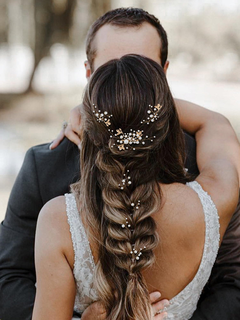 SWEETV pinces-cheveux mariée: cristaux et perles pour brillance durable.