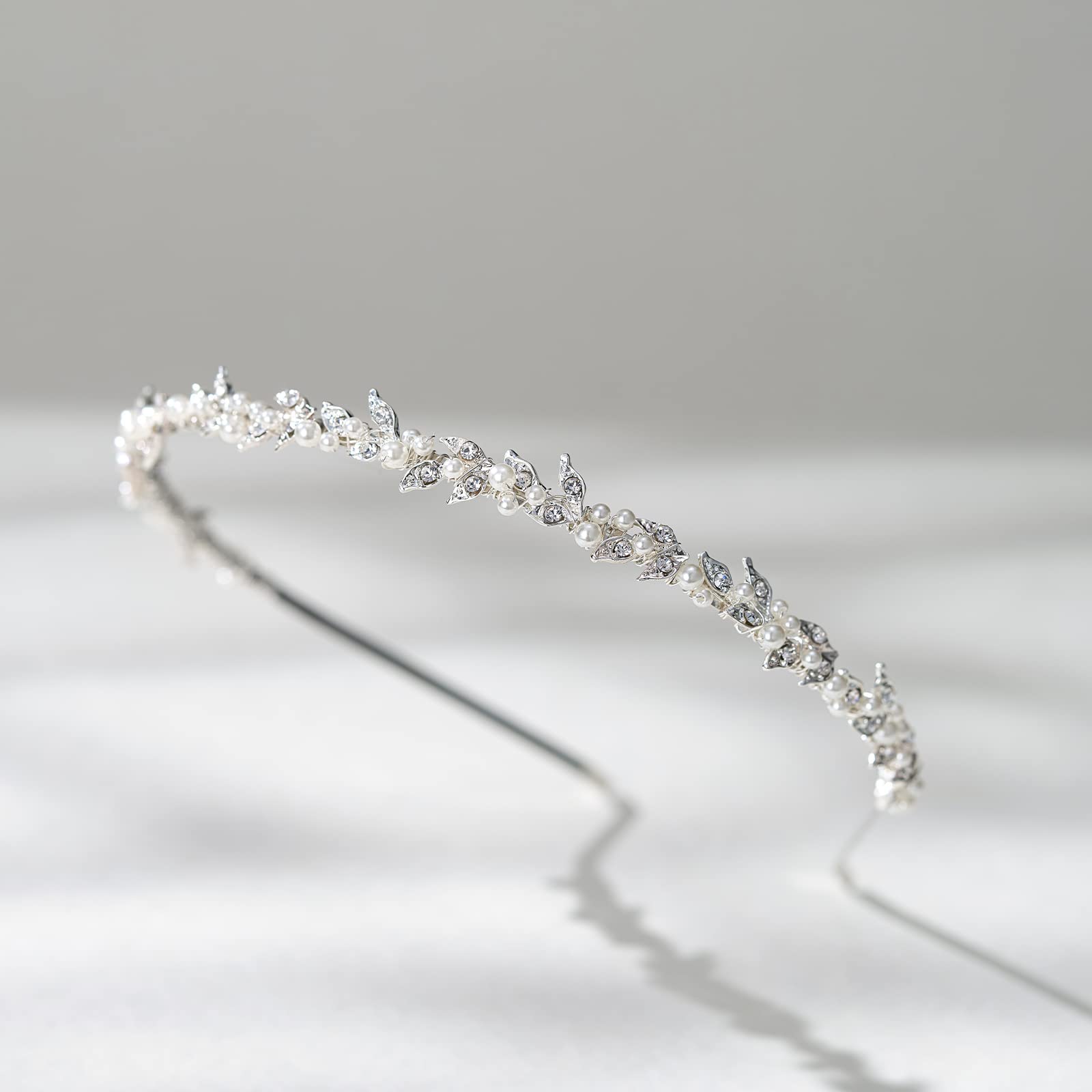 SWEETV serre-tete accessoires cheveux mariage perles pour un look raffiné