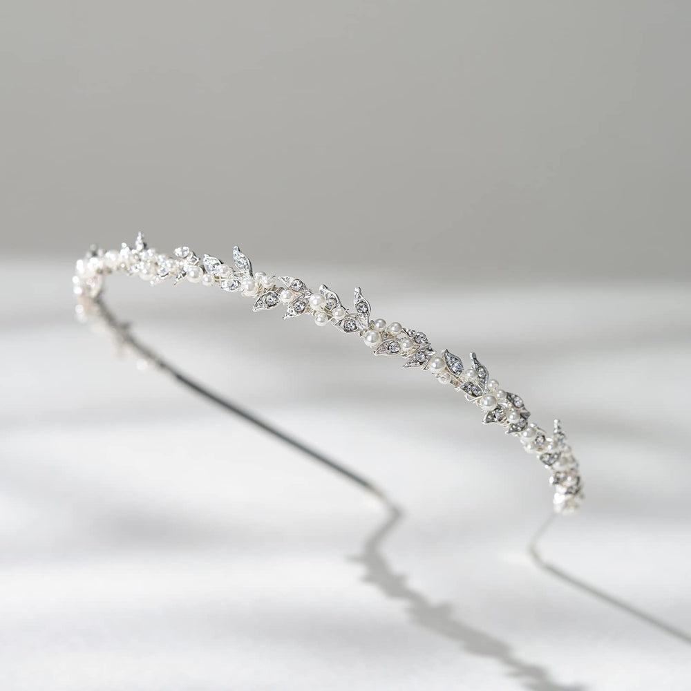 SWEETV serre-tete accessoires cheveux mariage perles pour un look raffiné