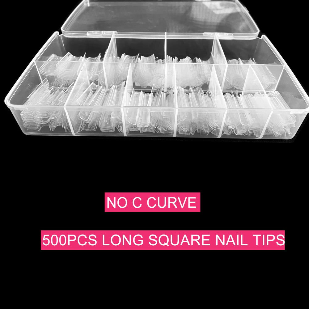 SWETIDY boîte robuste avec 10 grilles de 50 ongles chacune pour rangement pratique.