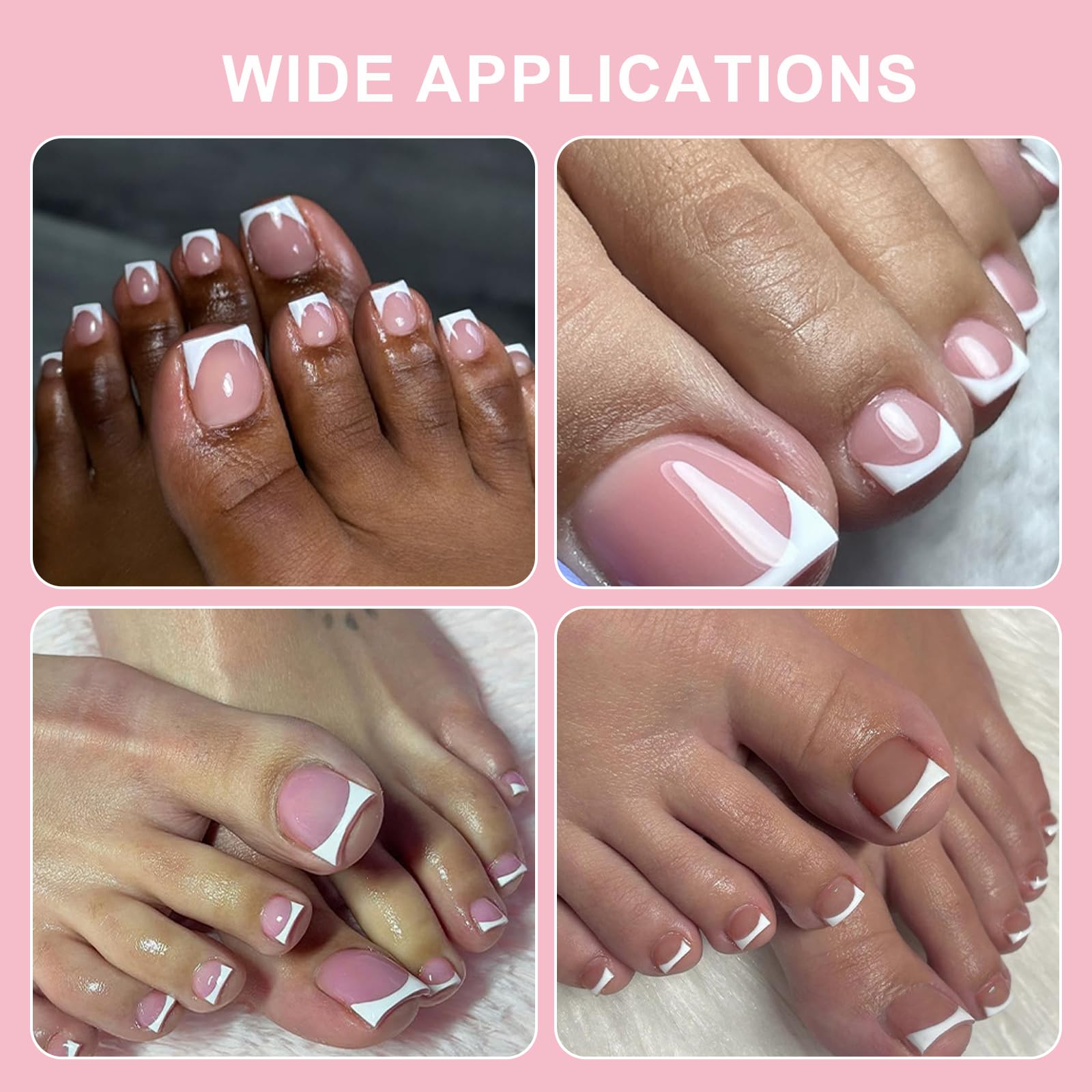SWETIDY design naturel: forme carrée épouse le contour de l’ongle