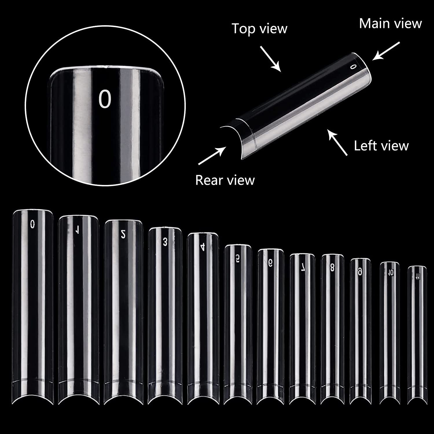 SWETIDY extensions carrées 3XL s adaptent à la majorité des lits d’ongles