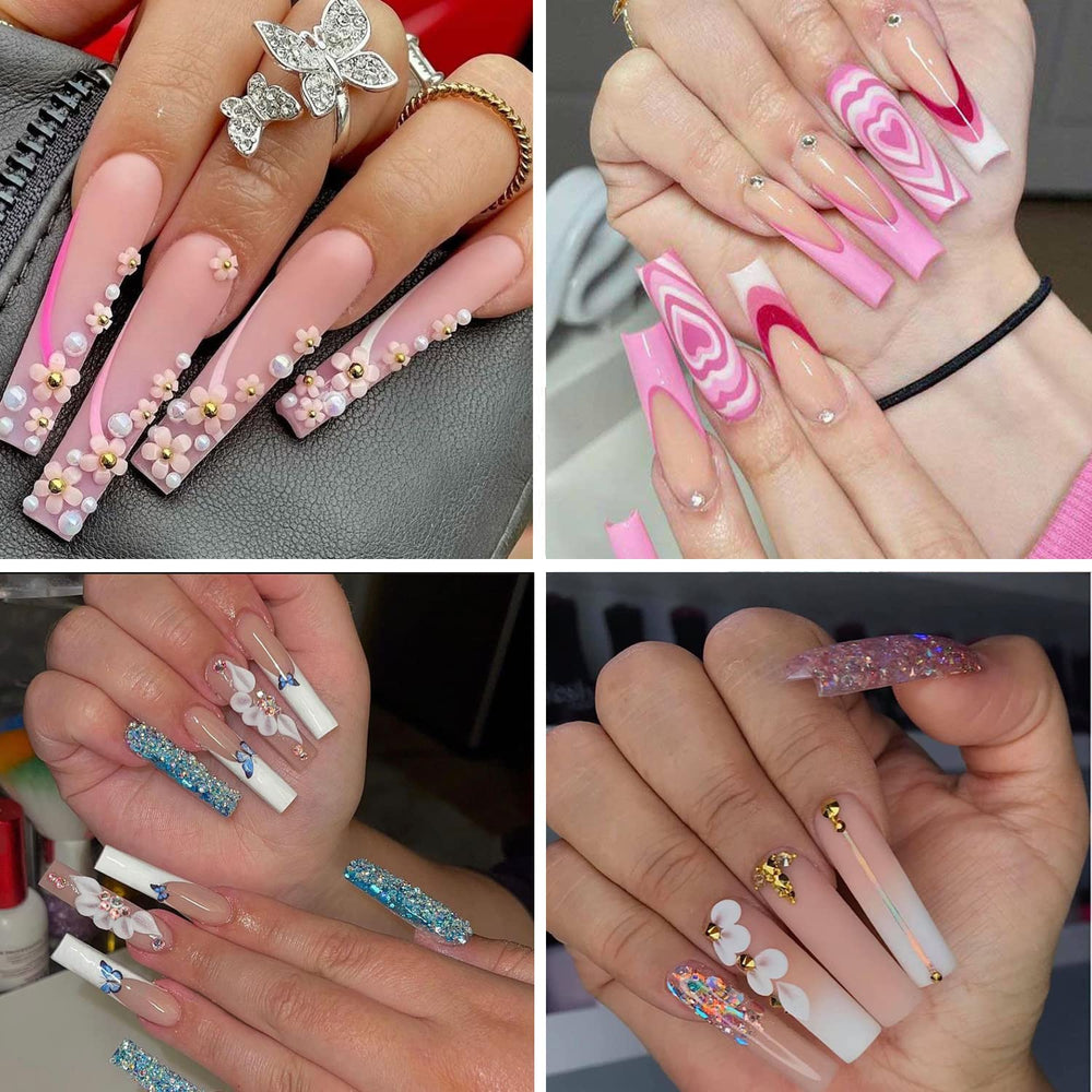 SWETIDY extensions d’ongles XXL, 10 tailles adaptables et translucides.