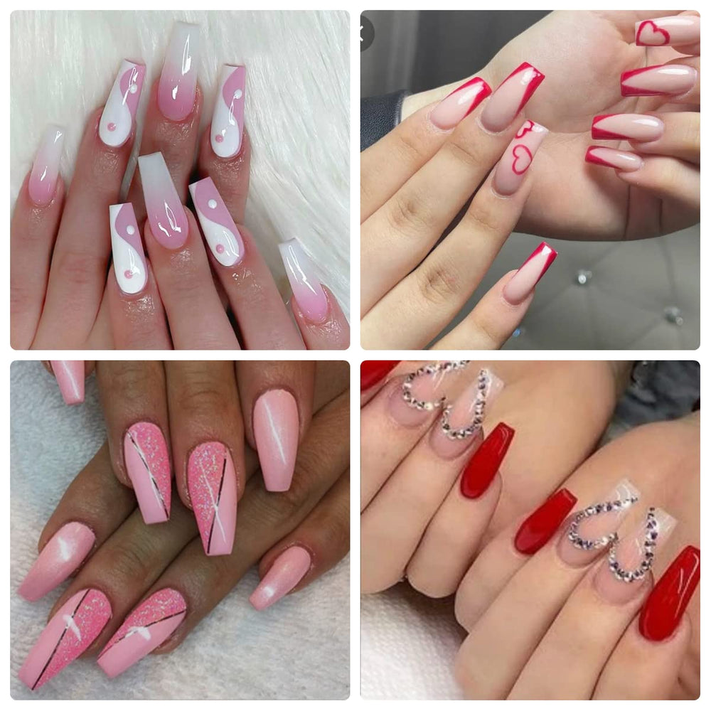 SWETIDY ongles acryliques, 10 tailles pour s'adapter à toutes les morphologies.