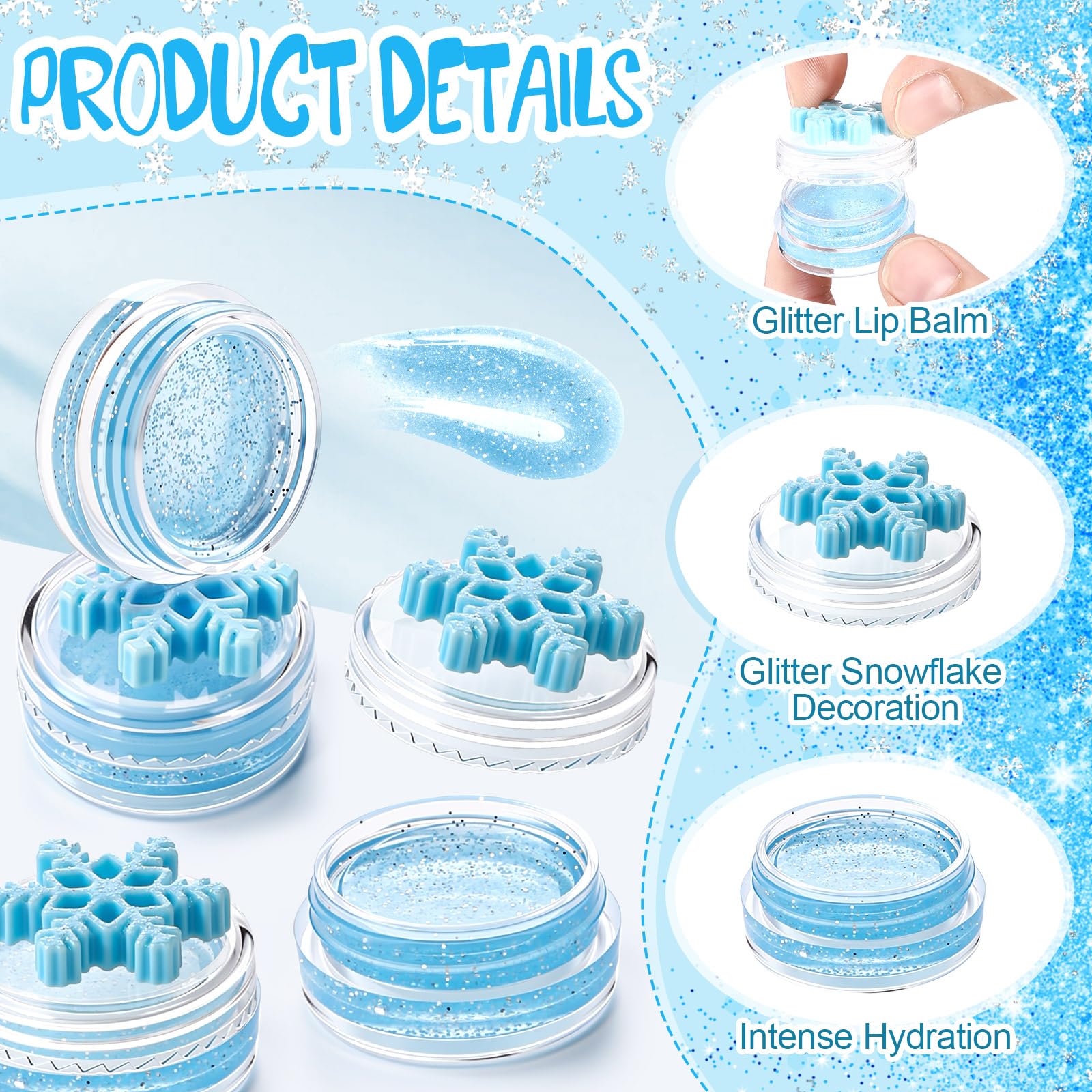 Swiffen gloss lèvres bleu pailleté prêt à appliquer