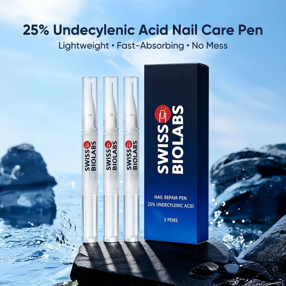 Stylo soin ongles Swiss Biolabs, huile arbre a the, application efficace