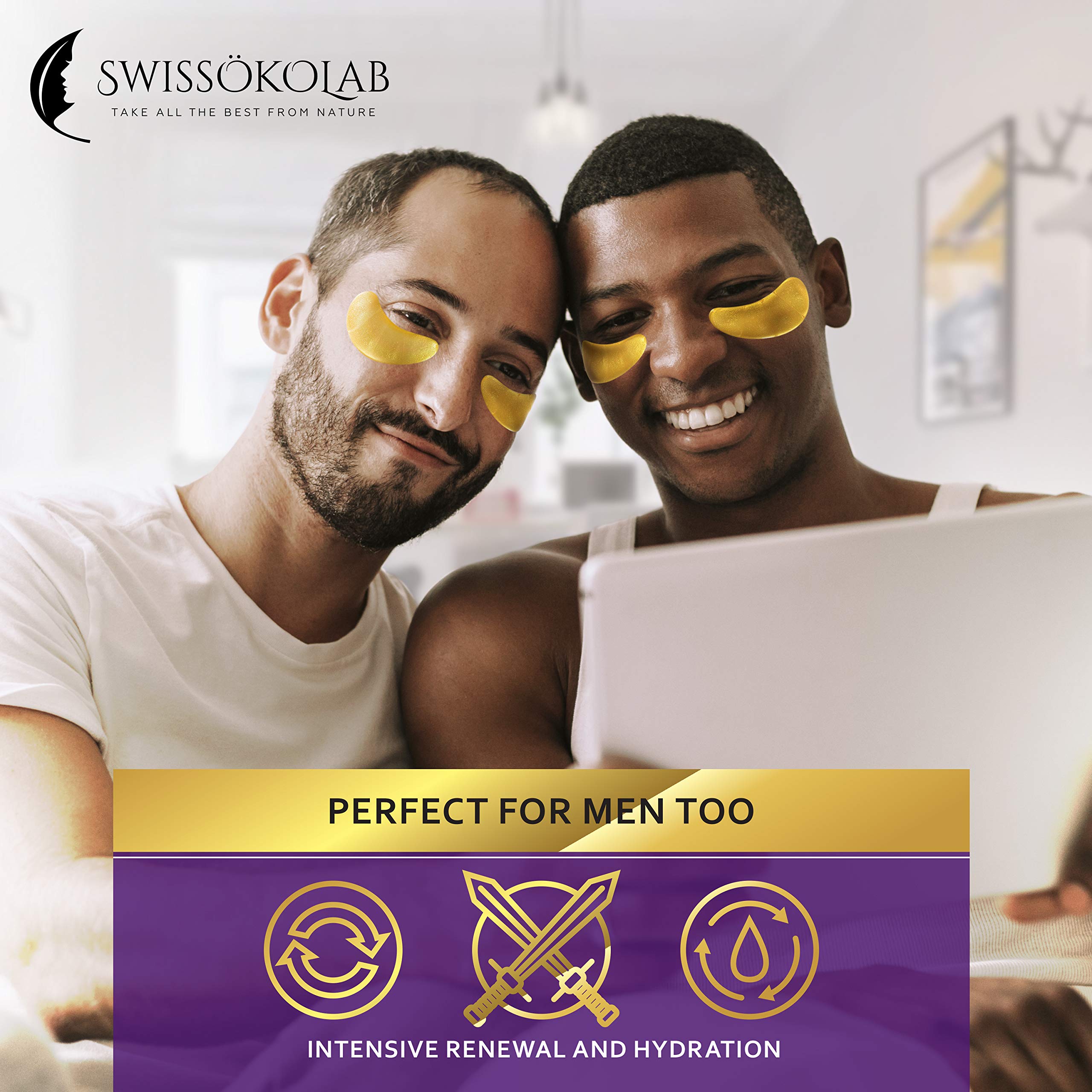 SWISSÖKOLAB hydration-focused eye gel pads deliver moisture all day.