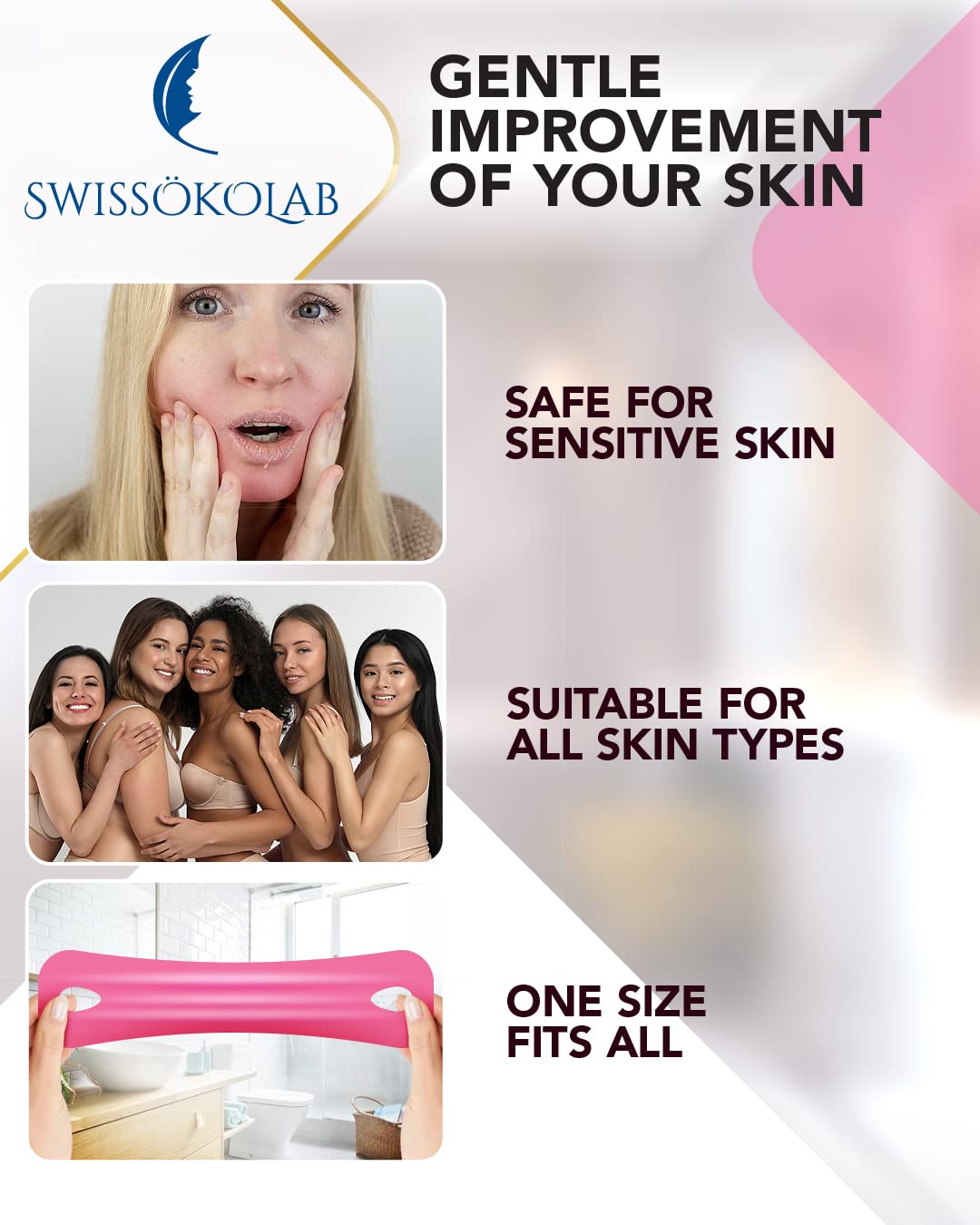 SWISSOKOLAB masque visage contour nez menton pour un aspect plus ferme.
