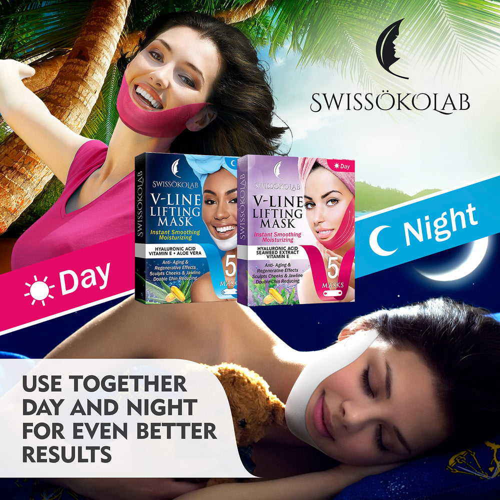 SWISSOKOLAB masque lifting menton tonique et teint frais.