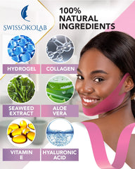 SWISSOKOLAB patch menton contour ligne V offre un effet raffermissant.