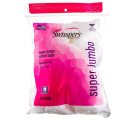 Swisspers boules de coton ultra-douces pour démaquillage en douceur.