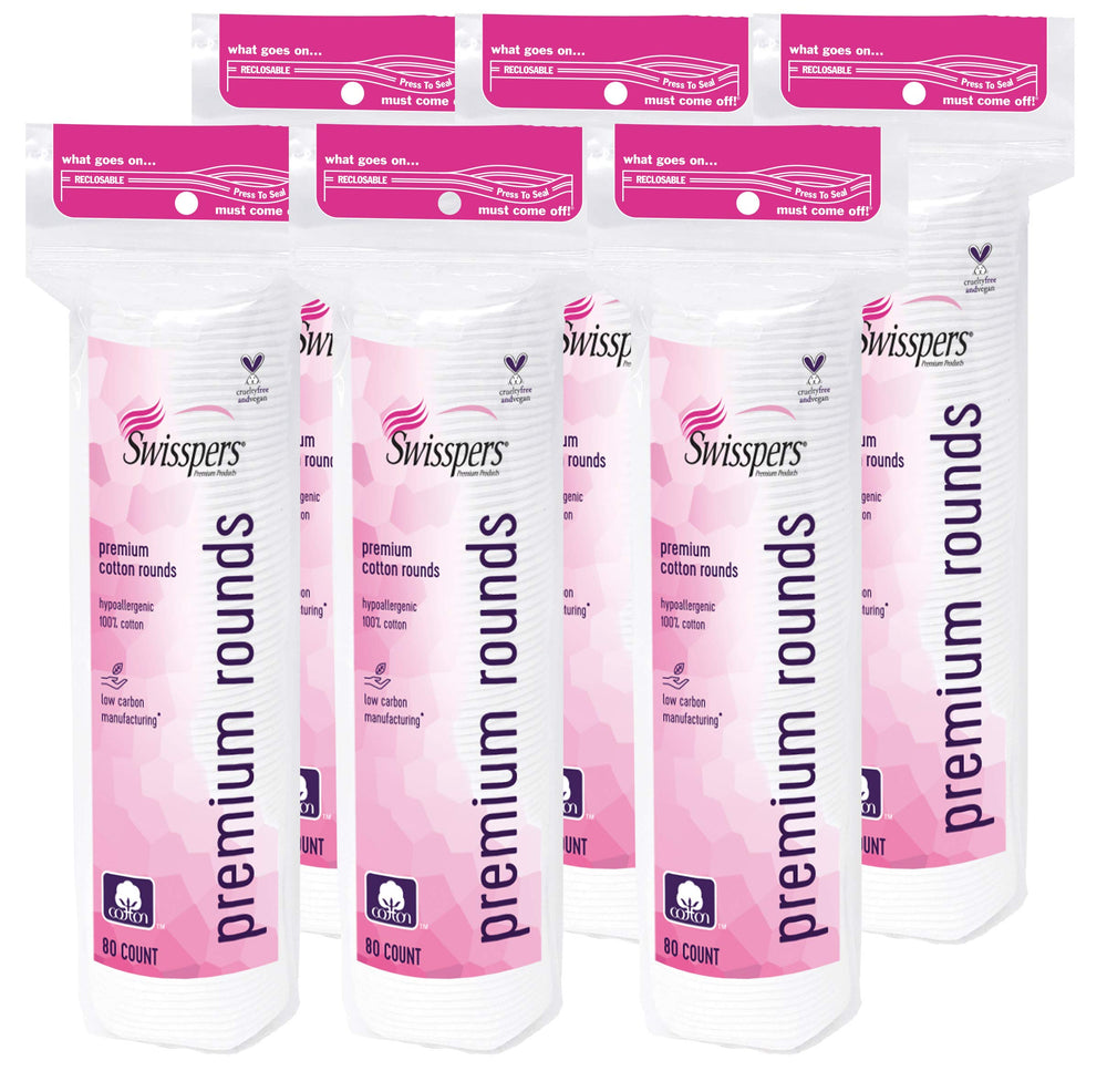 Swisspers disques coton premium face gaufrée pour un nettoyage doux