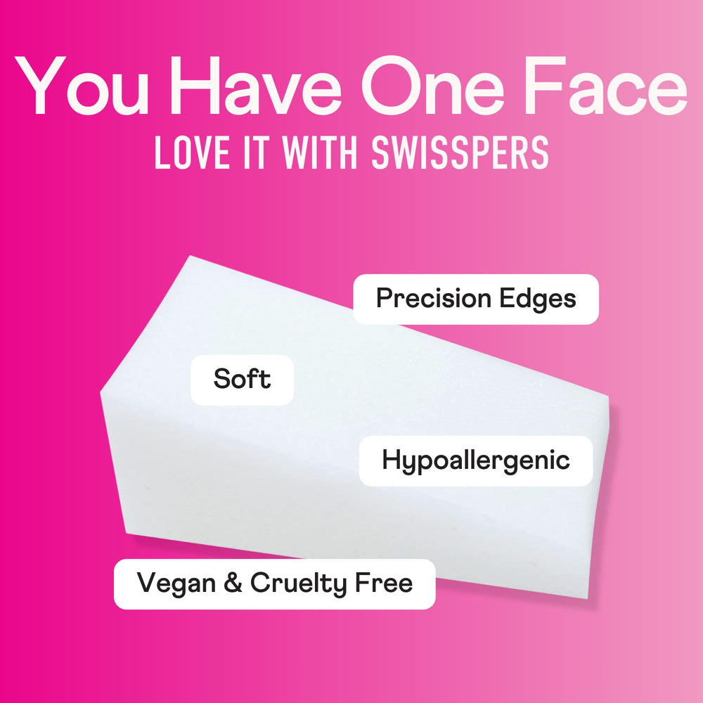 Éponge triangle précision Swisspers pour retouches nettes