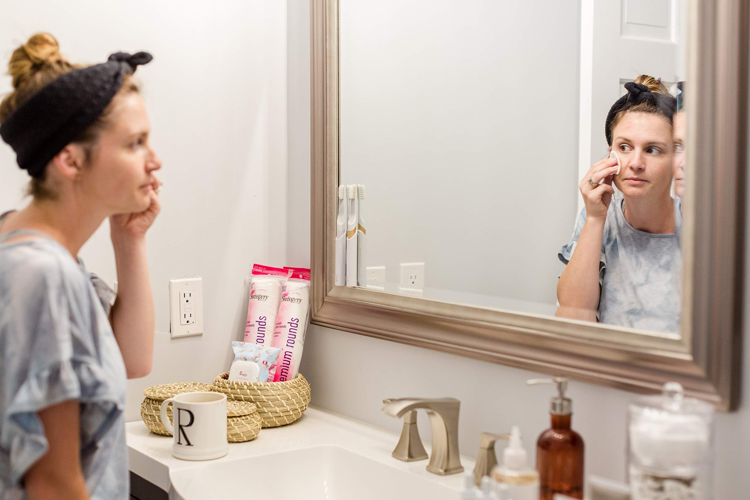 Swisspers Premium Coton Ronde - démaquillage visage en douceur.