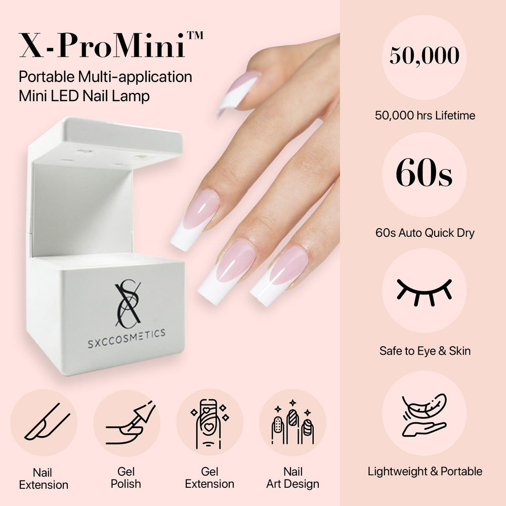 Ongles adhésifs SXC, finition brillante qui refleete la lumière
