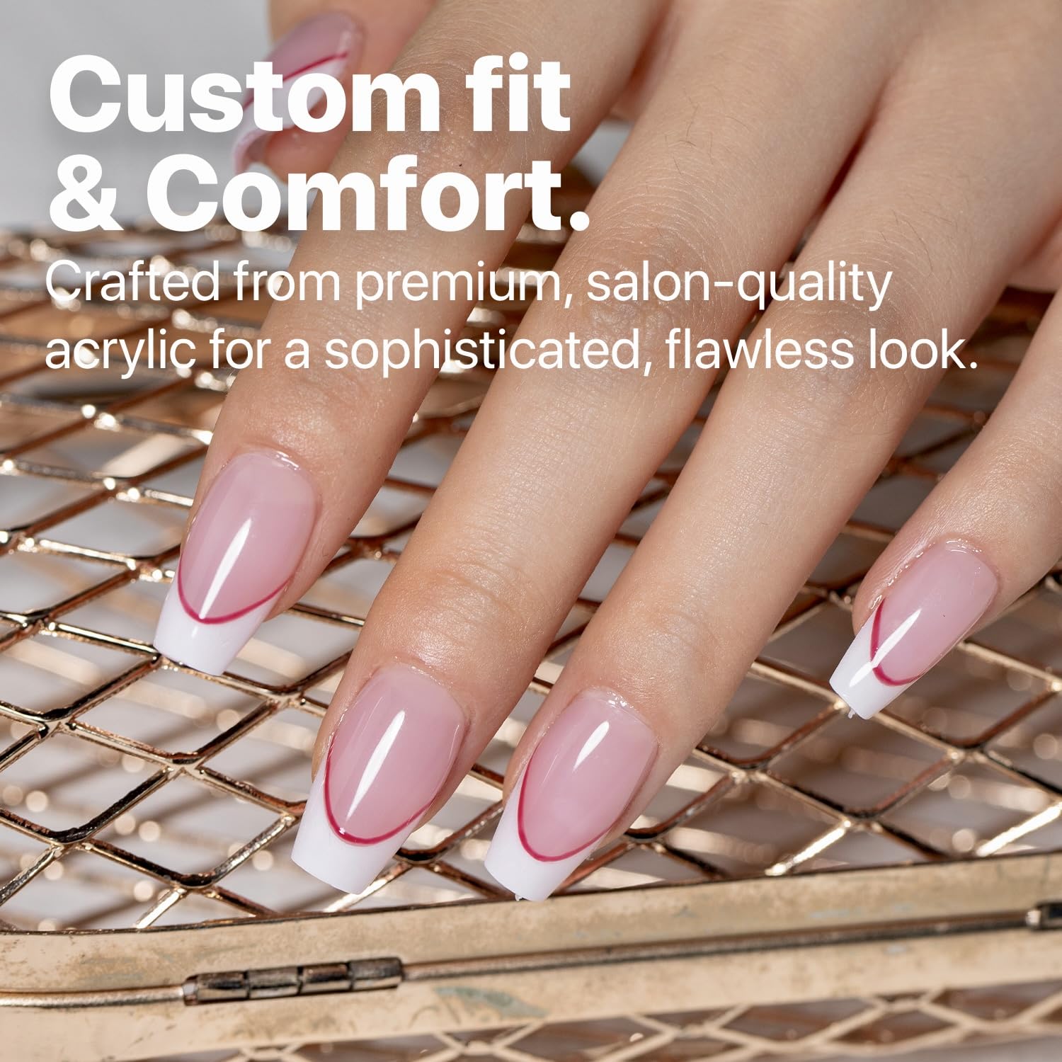 Longueur personnalisable des ongles SXC, ajustement sur mesure selon vos envies.