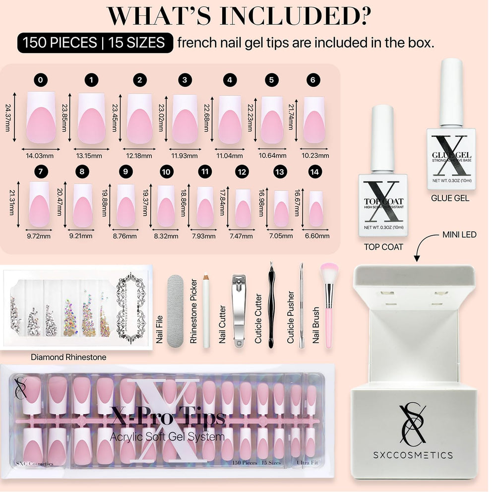 SXC: ongles premium, légers et naturels pour un rendu réaliste.