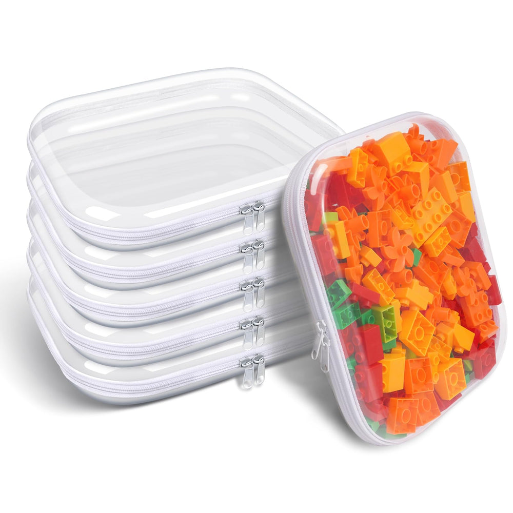 SXS LACONIC étui transparent ouvert avec double zip, pratique pour trouver rapidement vos objets.