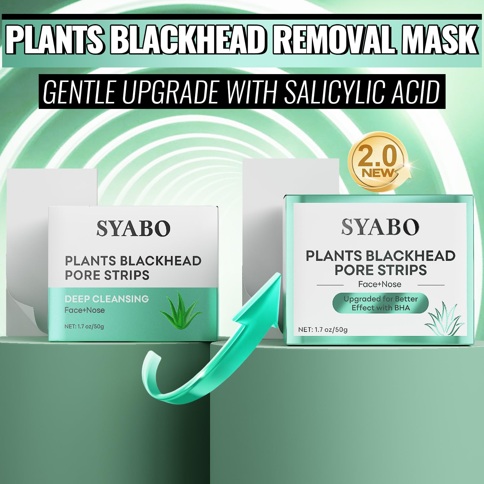 SYABO 2.0 application bande pores nez: utilisation rapide.