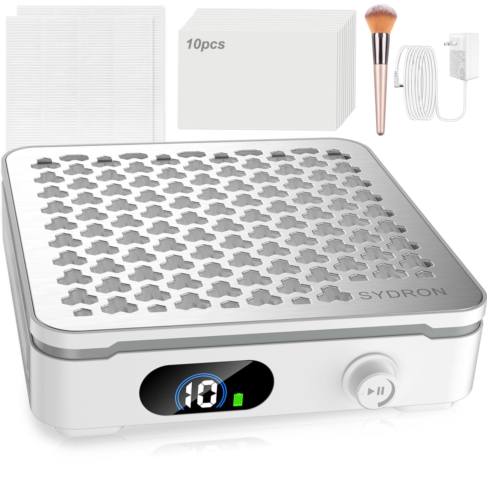 SYDRON collecteur poussière pour ongles avec aspiration 1000Pa, résultat net.