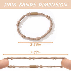 SYGY bandes cheveux boho bleu clair, fixation légère sans tirer