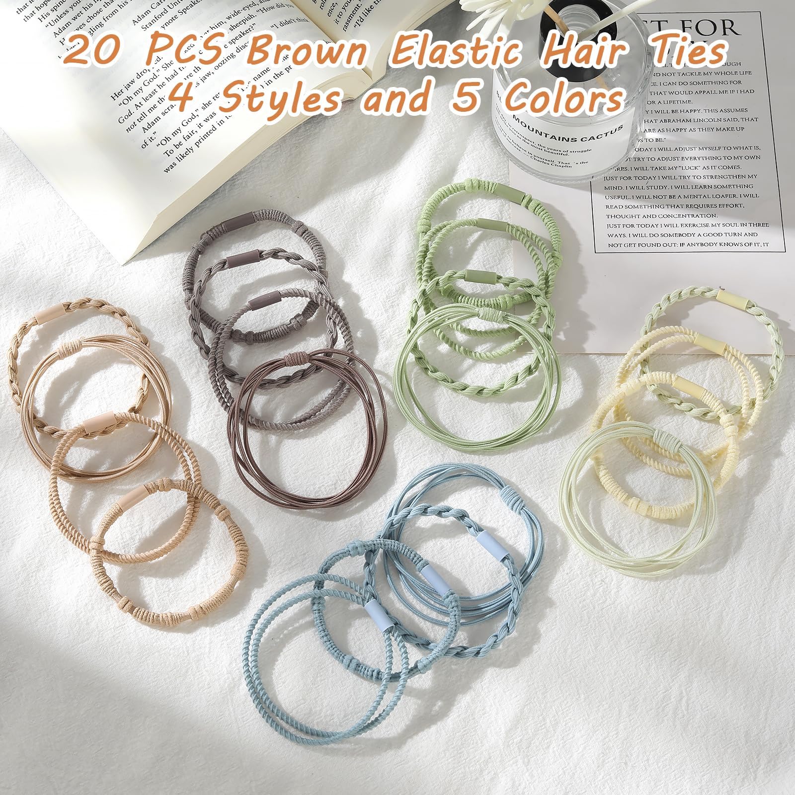 SYGY bandes cheveux boho orange pêche, look lumineux et utilisation polyvalente