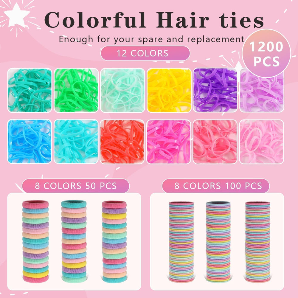 Élastiques SYGY pour bébé, colorés et doux, idéaux pour cheveux délicats.